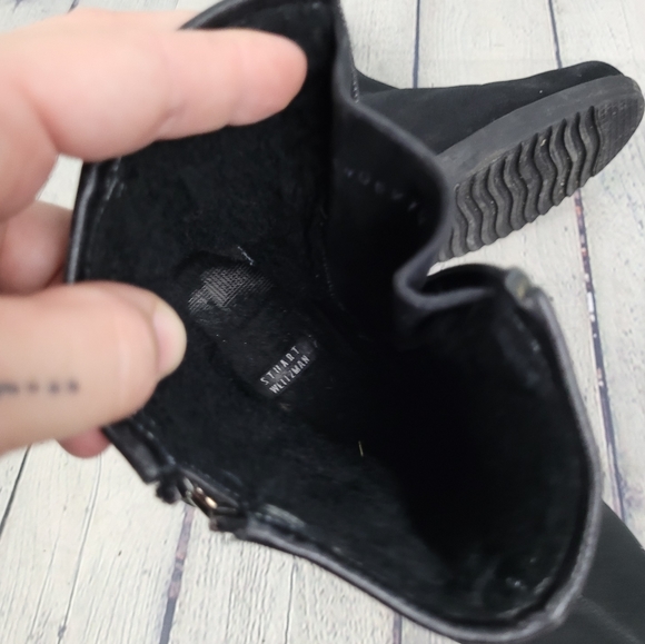 STUART WEITZMAN | side zip high top wedge boots - Picture 8 of 9